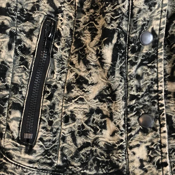 Free People Black and Tan Patterned Jacket - Picture 4 of 9